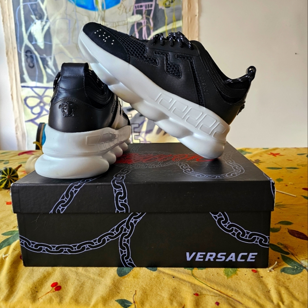 BNIB VersaceX2 Chainz Chain Reaction 2 '2 Chainz Black' in sz 43 Mens (US sz 10)